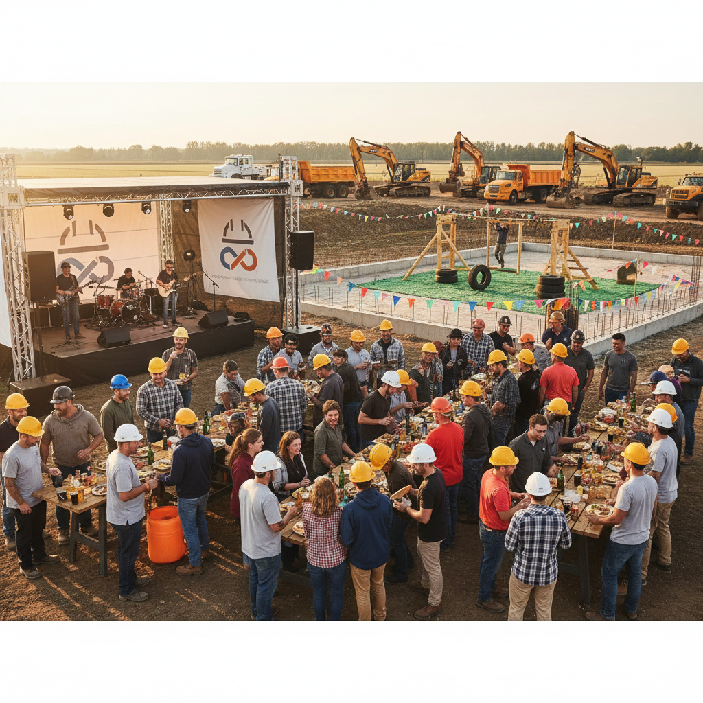 Realistische foto passend bij Bedrijfsfeest voor bouwbedrijf organiseren: een stevige basis voor tea